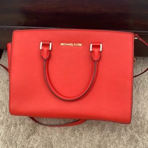 Michael Kors Selma Satchel Dark orange